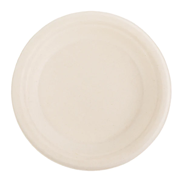 9" Round Heavy Molded Fiber Plates (500pcs/Case)