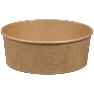 26oz Kraft Paper Spaghetti Bowl, 150mm Lid (Sold Separately)- 300/Case